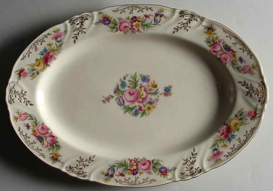 Dusebury 15" Oval Serving Platter by Thomas-1