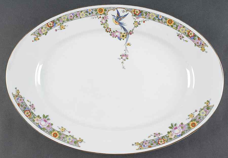 Elmsford 16" Oval Serving Platter by Thomas-1