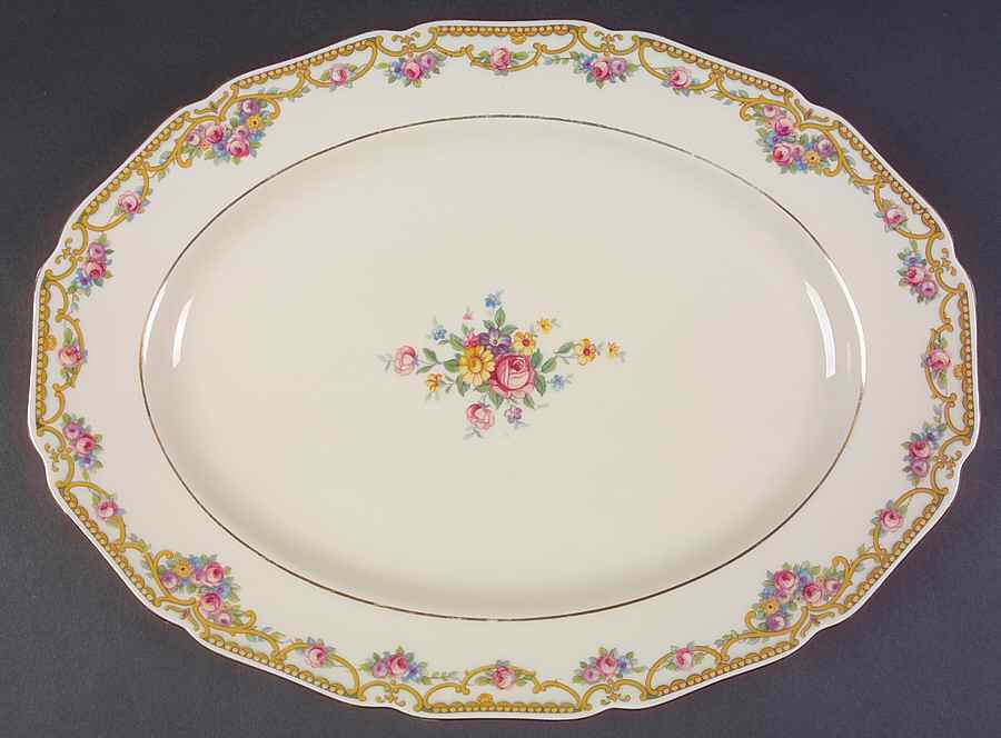 Eugenia 14" Oval Serving Platter by Thomas-1