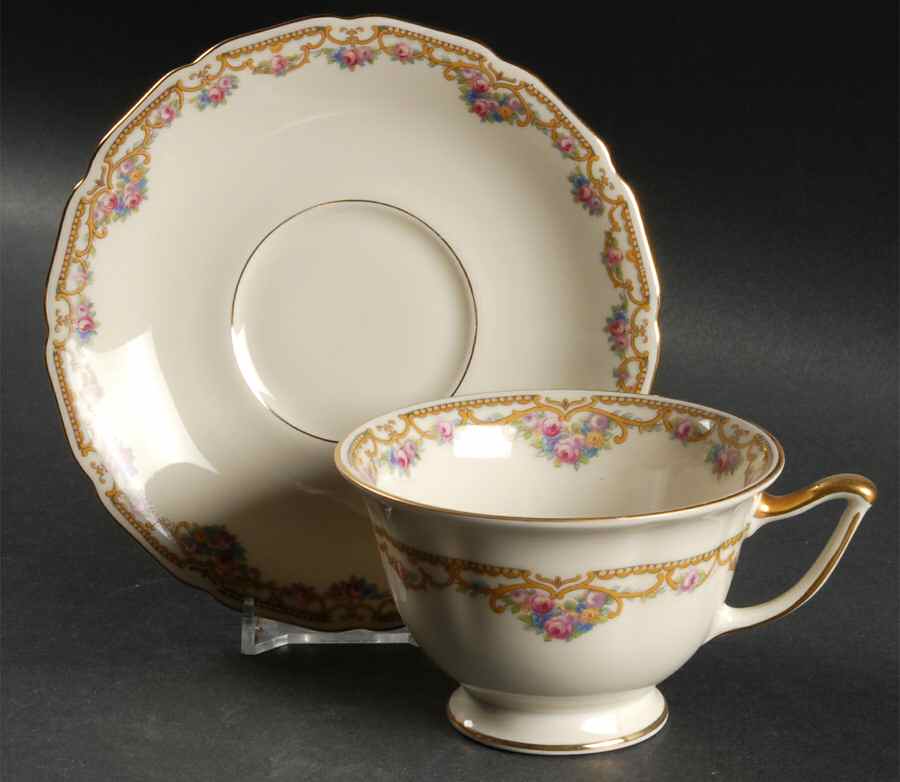 Eugenia Footed Cup & Saucer Set by Thomas-1