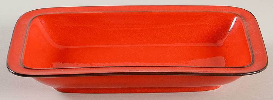 Flame 11" Rectangular Vegetable Bowl by Thomas-1