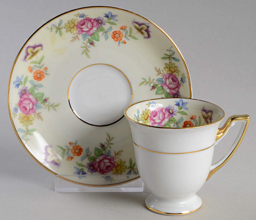 Florabella Footed Demitasse Cup & Saucer Set by Thomas-1