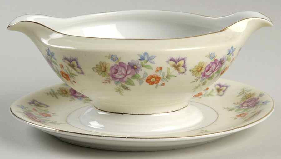 Florabella Gravy Boat with Attached Underplate by Thomas-1