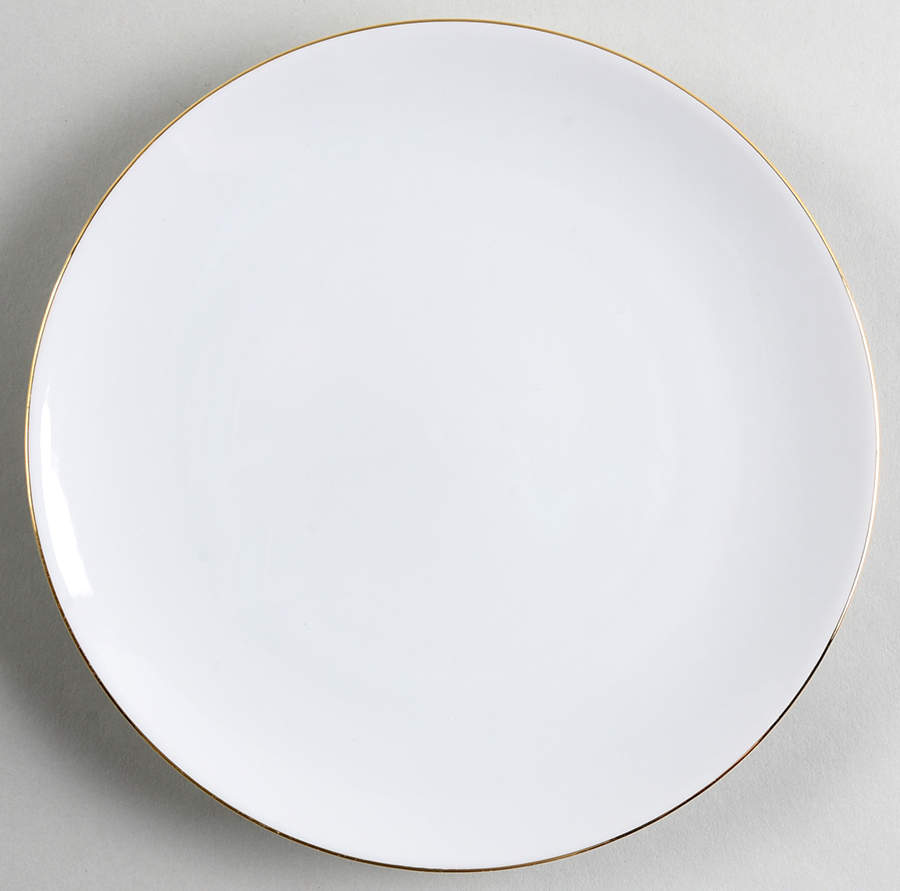 Gold Band (Coupe) Dessert/Pie Plate by Thomas-1
