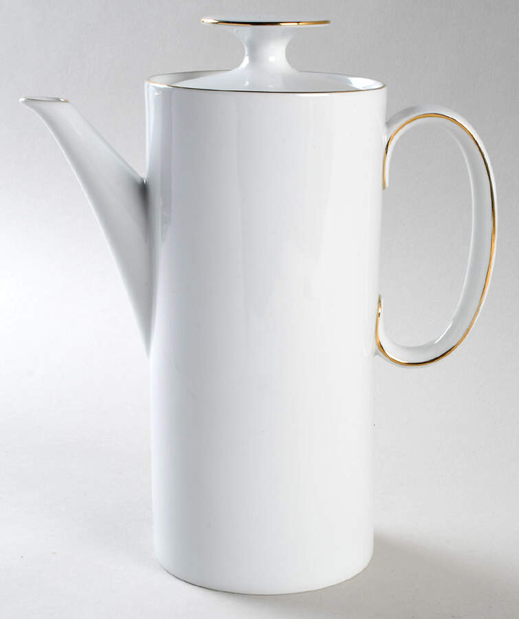 Gold Band (Coupe) Coffee Pot & Lid by Thomas-1
