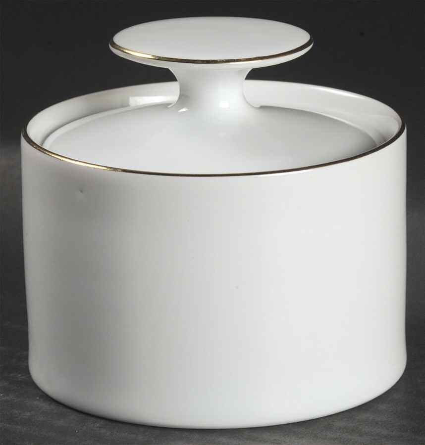 Gold Band (Coupe) Mini Sugar Bowl & Lid by Thomas-1