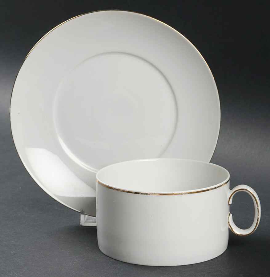 Gold Band (Coupe) Breakfast Cup & Saucer Set by Thomas-1