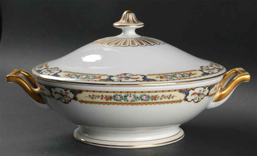 Golden Pheasant Round Covered Vegetable by Thomas-1