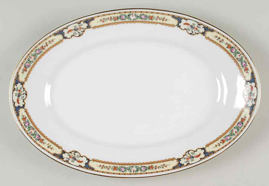 Golden Pheasant 13" Oval Serving Platter by Thomas-1