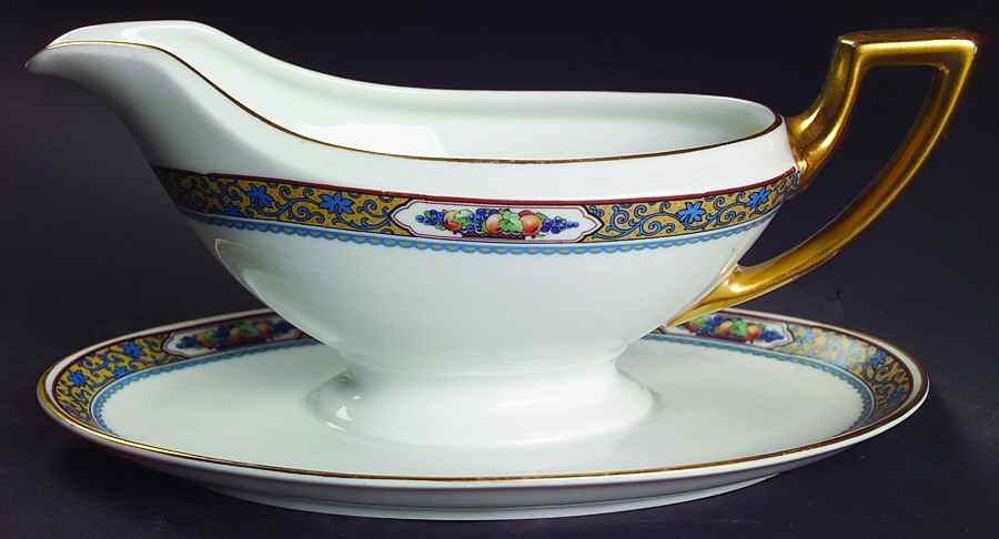 Harvest Gravy Boat with Attached Underplate by Thomas-1