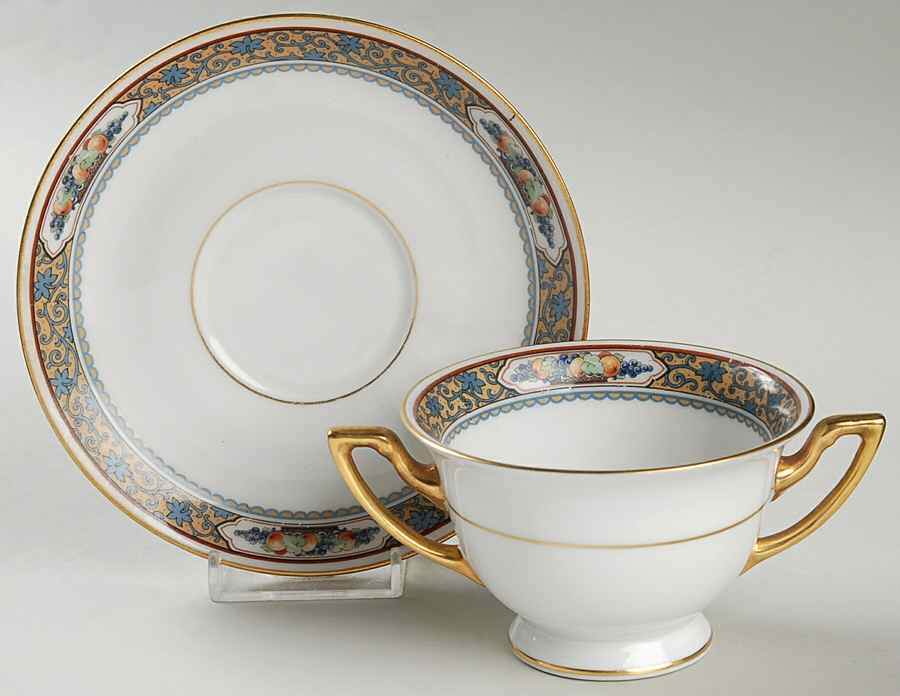 Harvest Footed Bouillon Cup & Saucer by Thomas-1