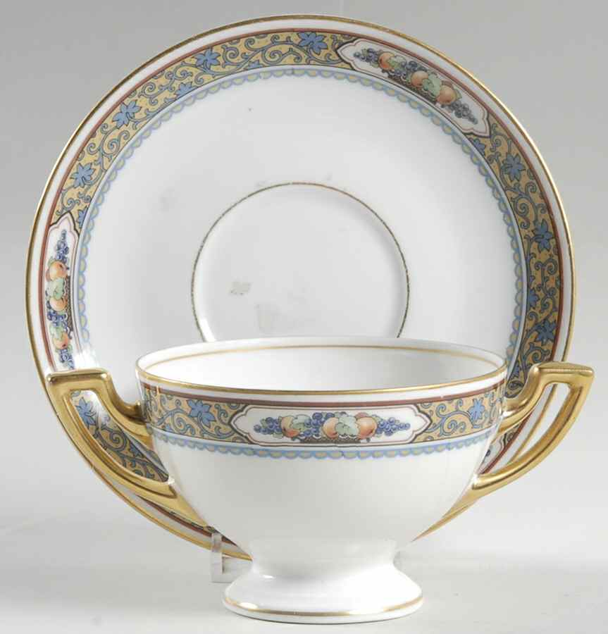 Harvest Footed Bouillon Cup & Saucer by Thomas-1