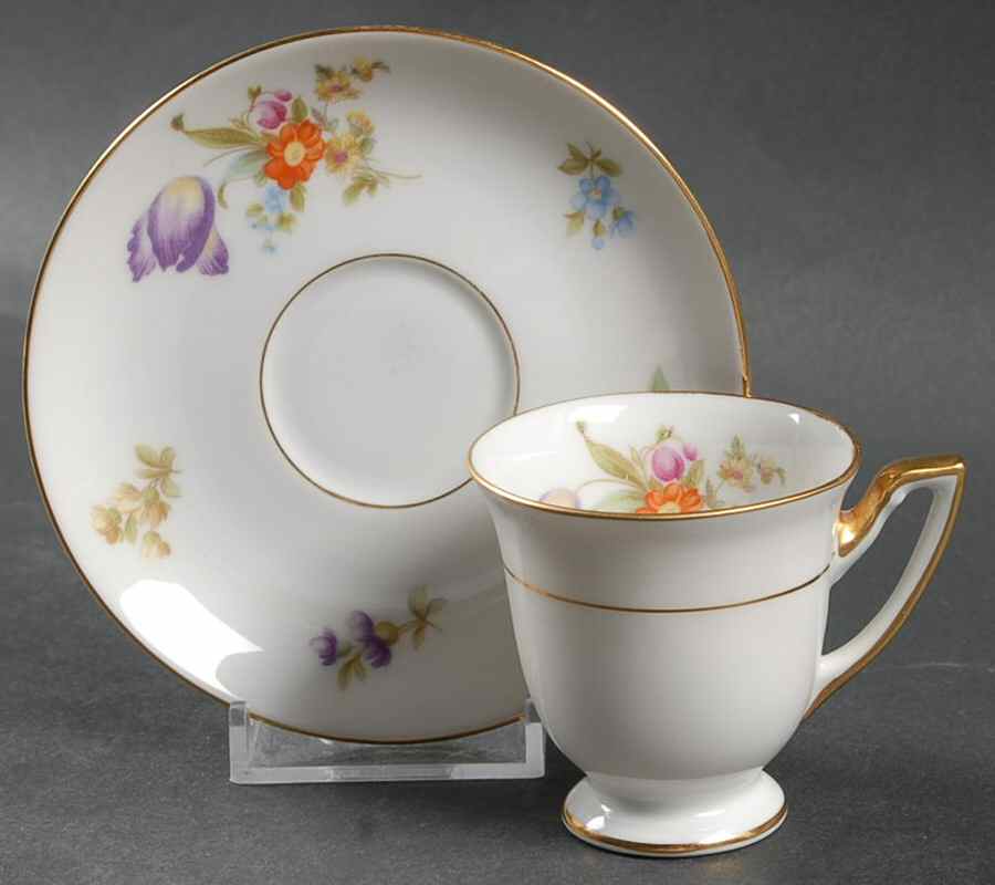 Lakewood Footed Demitasse Cup & Saucer Set by Thomas-1