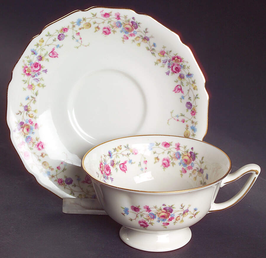 La Salle Footed Cup & Saucer Set by Thomas-1