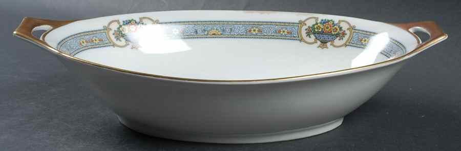 Madison (White Rim) 11" Oval Vegetable Bowl by Thomas-1
