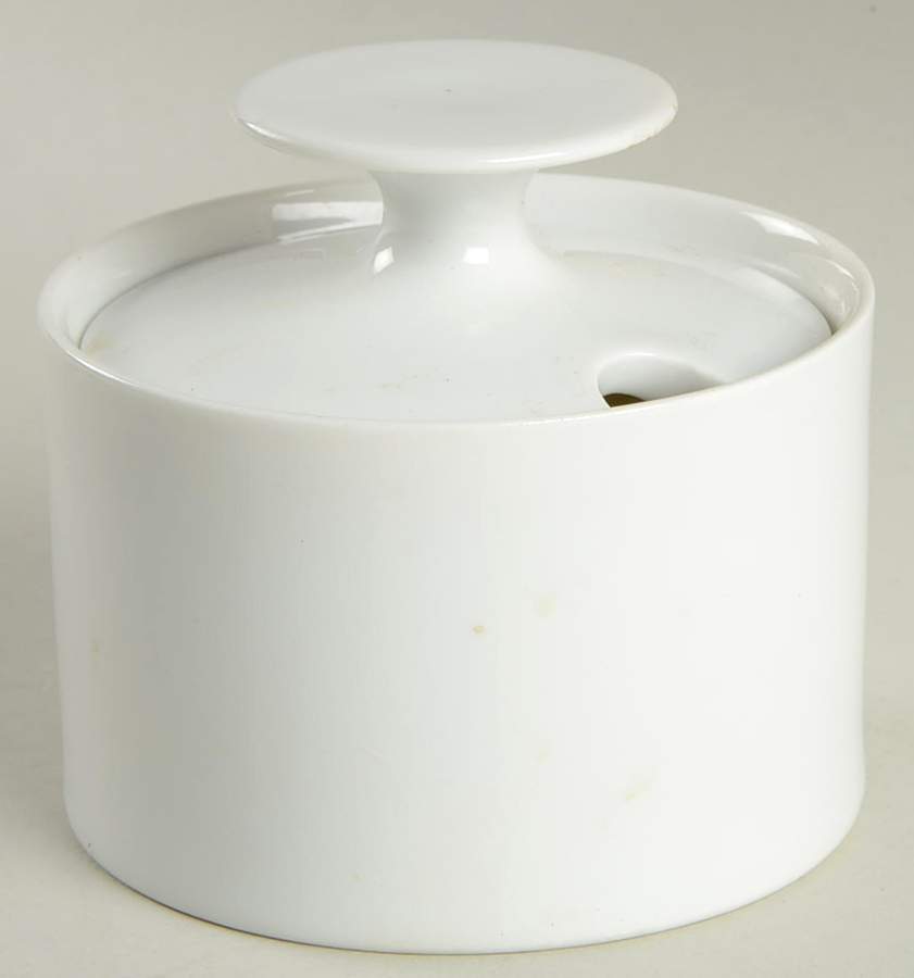 Medaillon White Sugar Bowl & Lid by Thomas-1