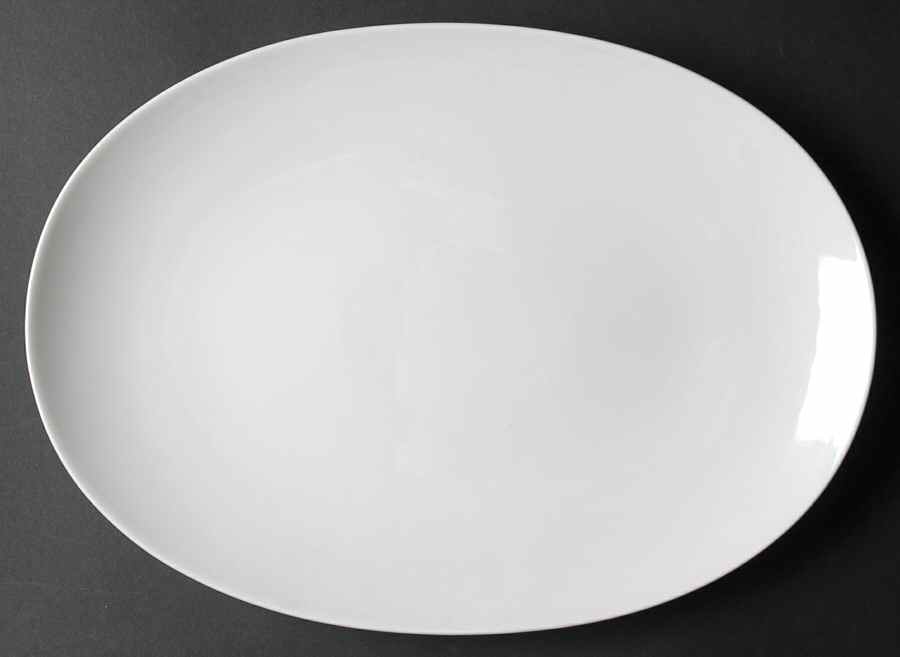 Medaillon White 13" Oval Serving Platter by Thomas-1