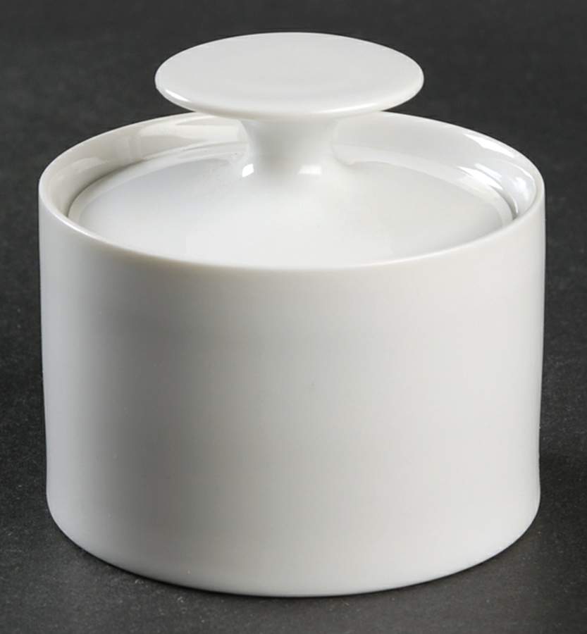 Medaillon White Mini Sugar Bowl & Lid by Thomas-1