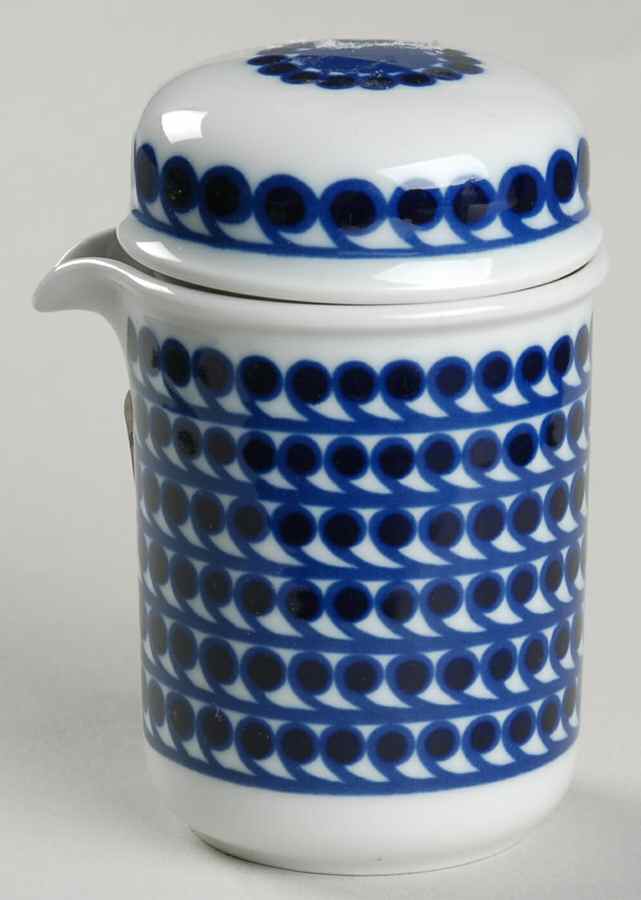 Mermaid (Cobalt Blue & White) Creamer & Lid by Thomas-1