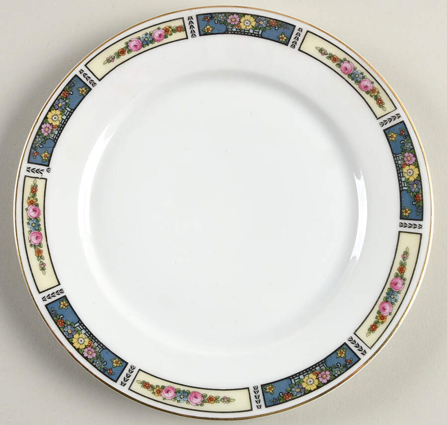 Miami (All White Background) Salad Plate by Thomas-1