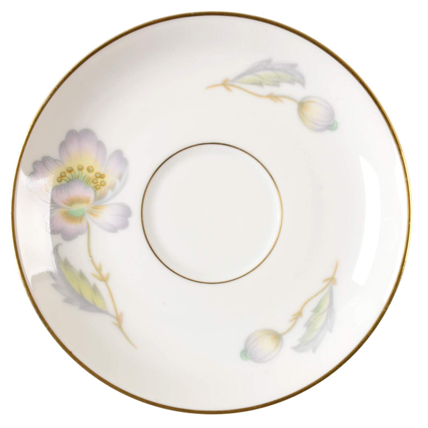 Pastel Poppy (Smooth) Saucer for Demitasse Cup by Thomas-1