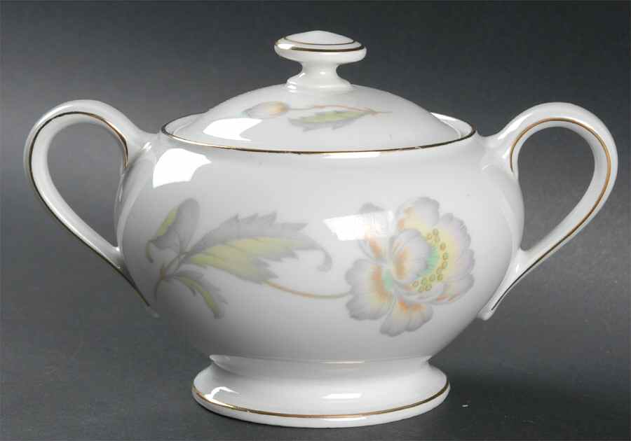 Pastel Poppy (Smooth) Sugar Bowl & Lid by Thomas-1
