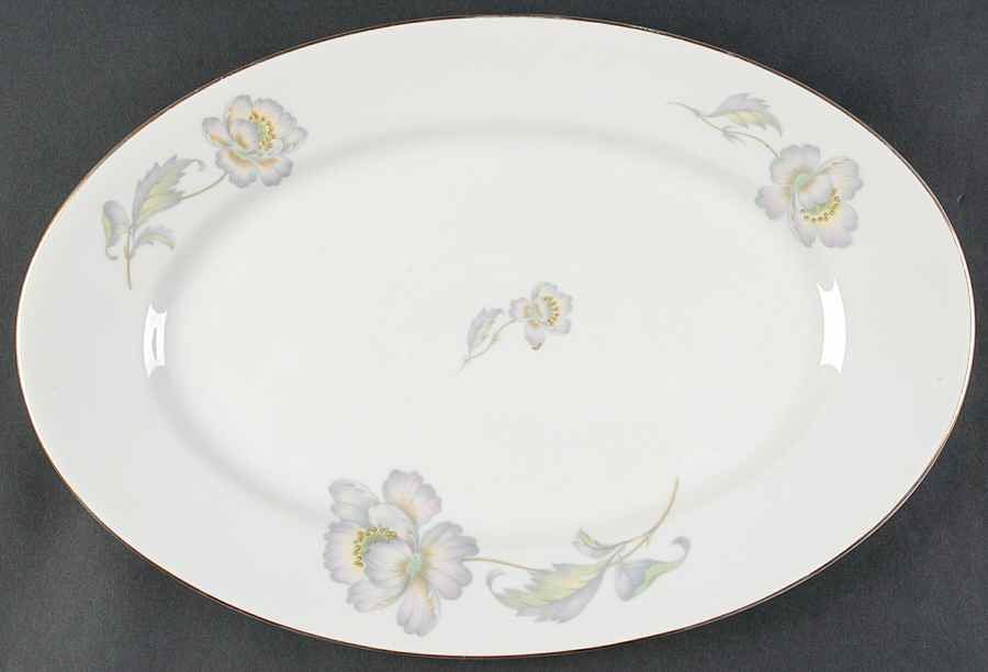 Pastel Poppy (Smooth) 15" Oval Serving Platter by Thomas-1