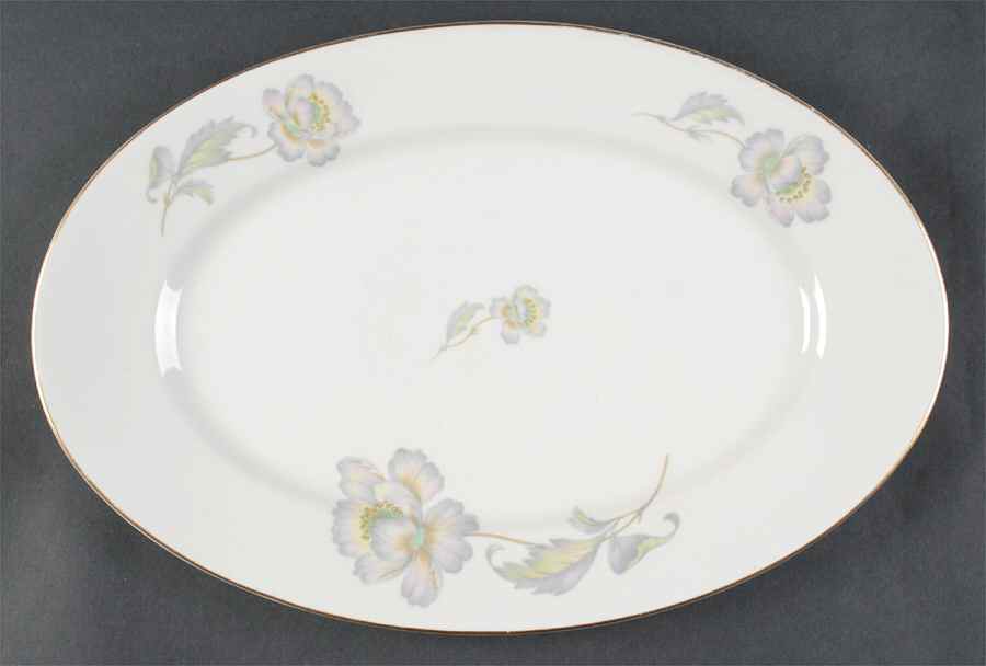 Pastel Poppy (Smooth) 15" Oval Serving Platter by Thomas-1