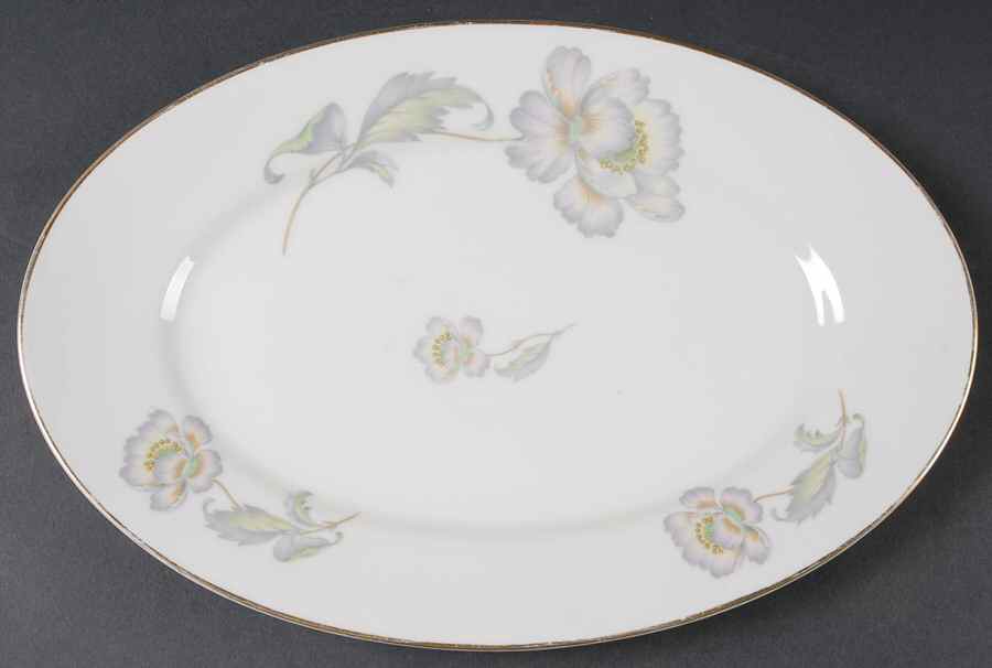 Pastel Poppy (Smooth) 12" Oval Serving Platter by Thomas-1