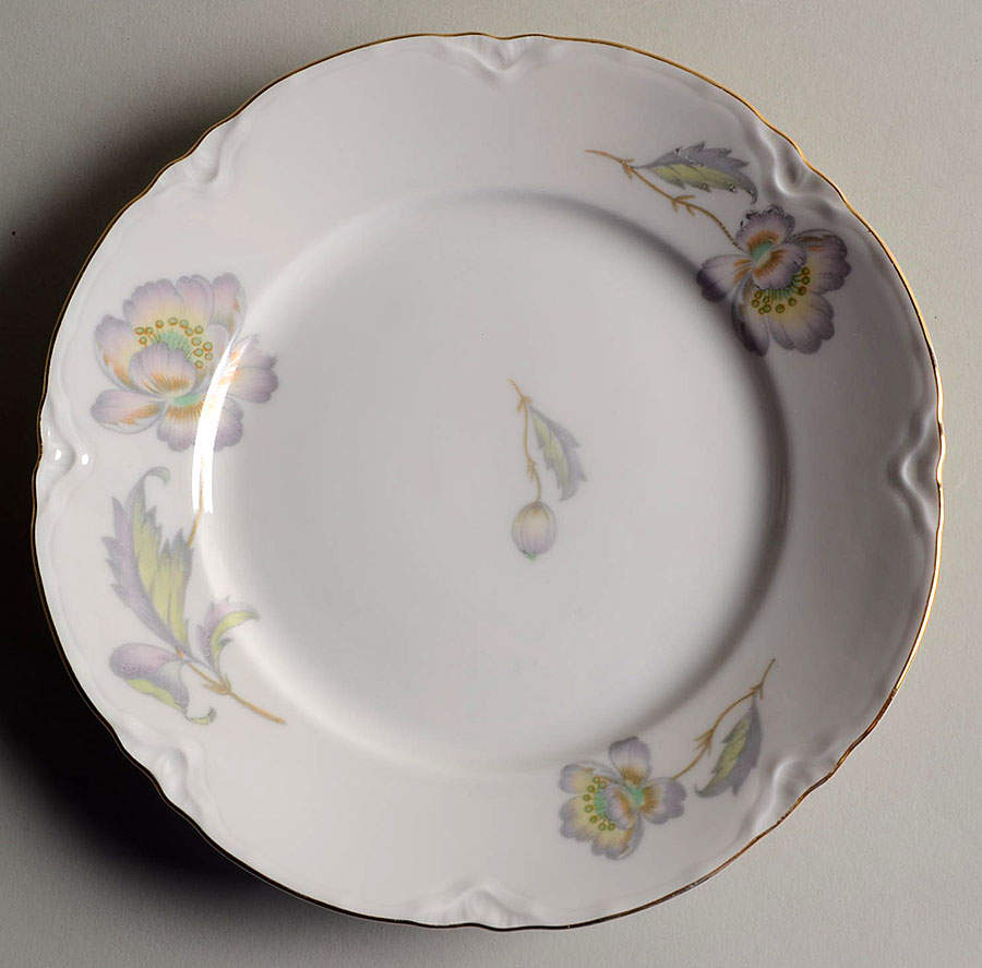 Pastel Poppy (Scallop) Salad Plate by Thomas-1
