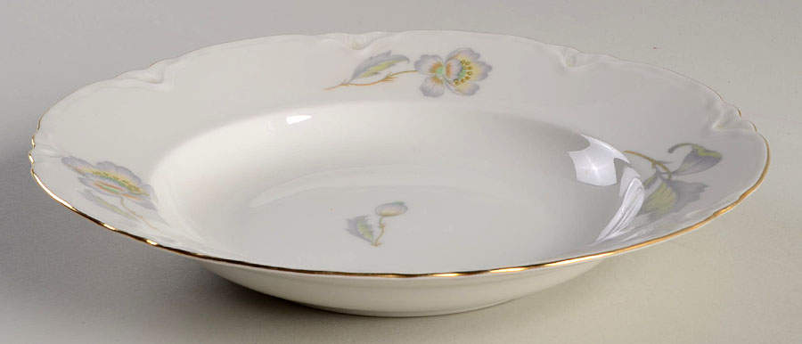 Pastel Poppy (Scallop) Rim Soup Bowl by Thomas-1