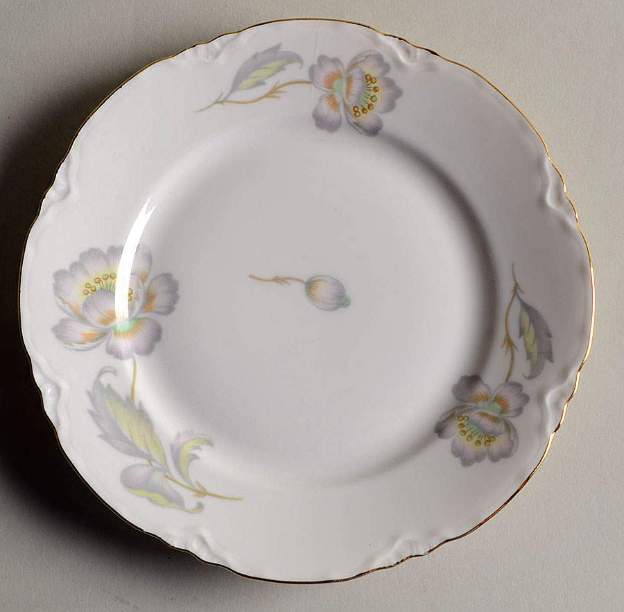 Pastel Poppy (Scallop) Bread & Butter Plate by Thomas-1