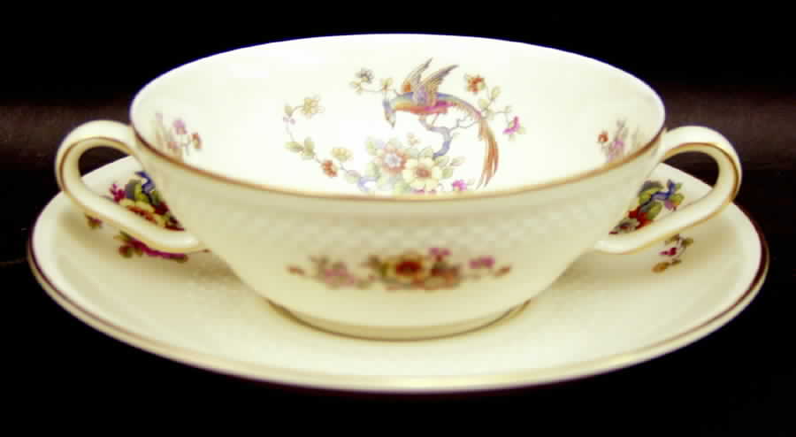 Paradies Flat Cream Soup Bowl & Saucer Set by Thomas-1