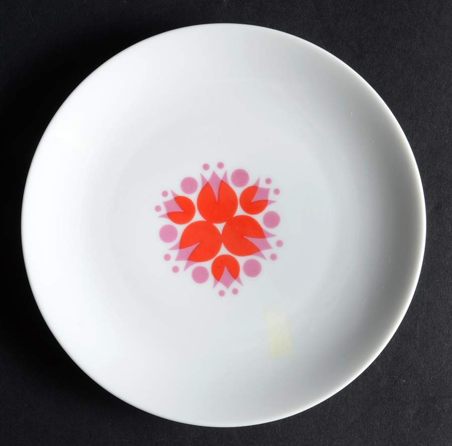 Pinwheel Red Mauve Bread & Butter Plate by Thomas-1