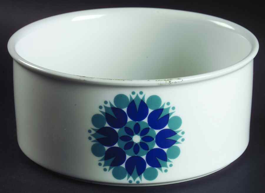 Pinwheel Blue 7" Round Vegetable Bowl by Thomas-1