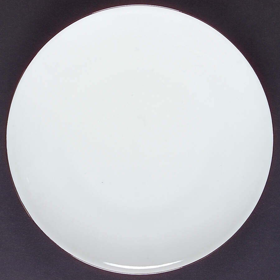 PLATINUM BAND (COUPE) Dessert/Pie Plate by Thomas-1