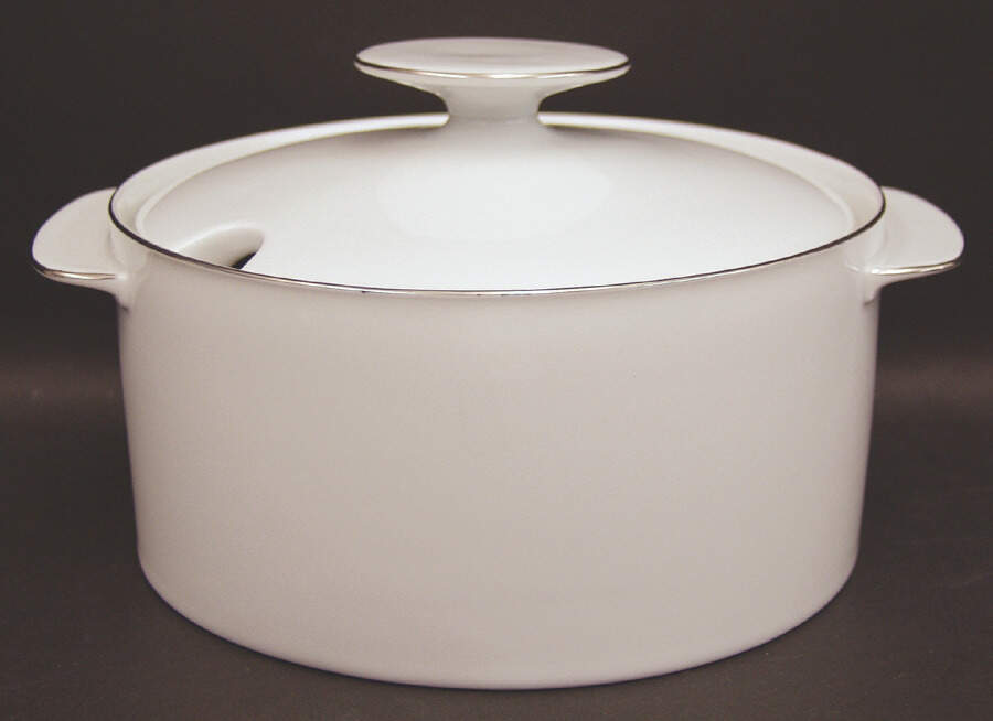 PLATINUM BAND (COUPE) Tureen &  Lid by Thomas-1