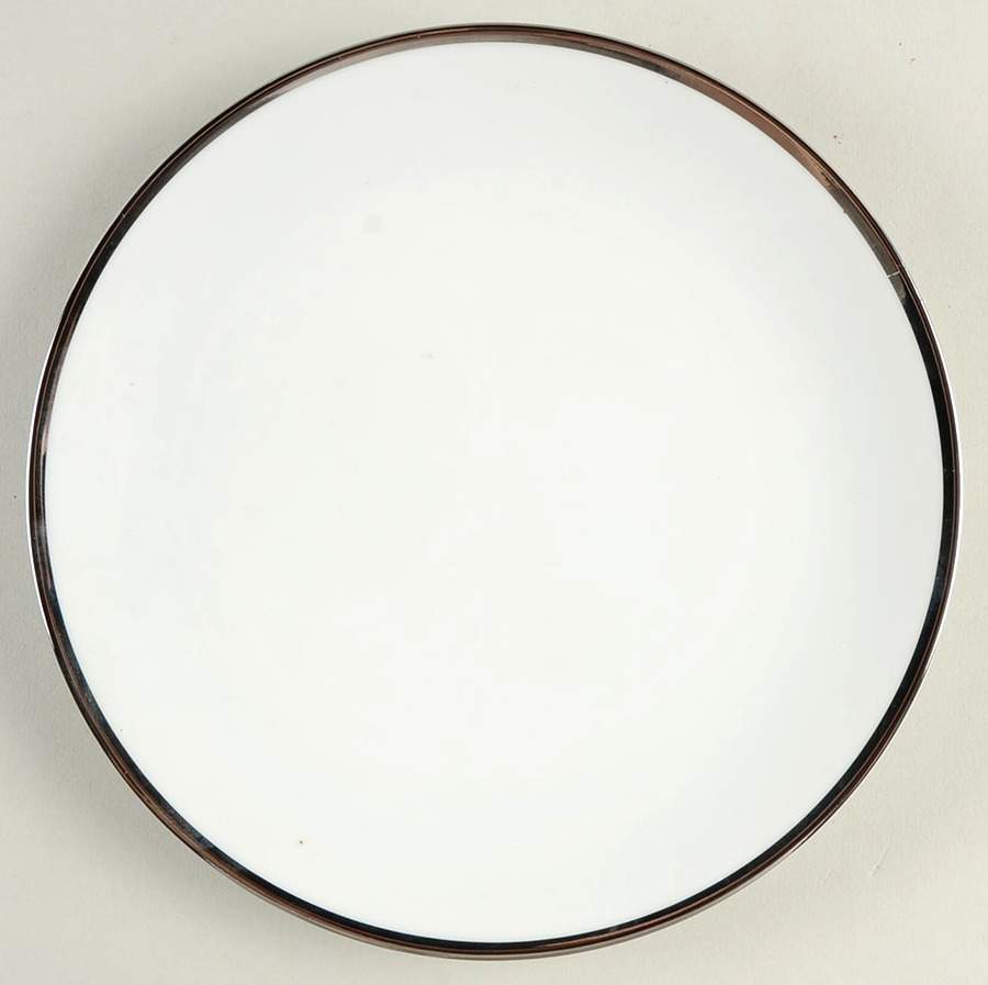 PLATINUM BAND (COUPE) Luncheon Plate by Thomas-1