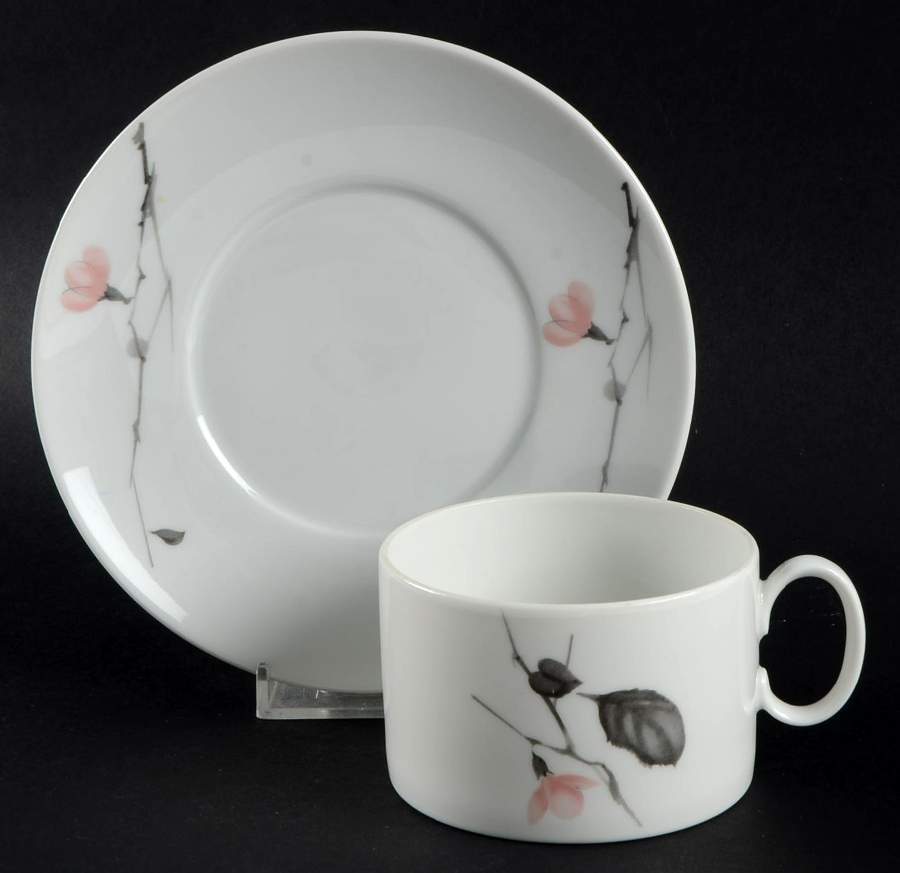 Quince (Medallion Shape) Flat Cup & Saucer Set by Thomas-1