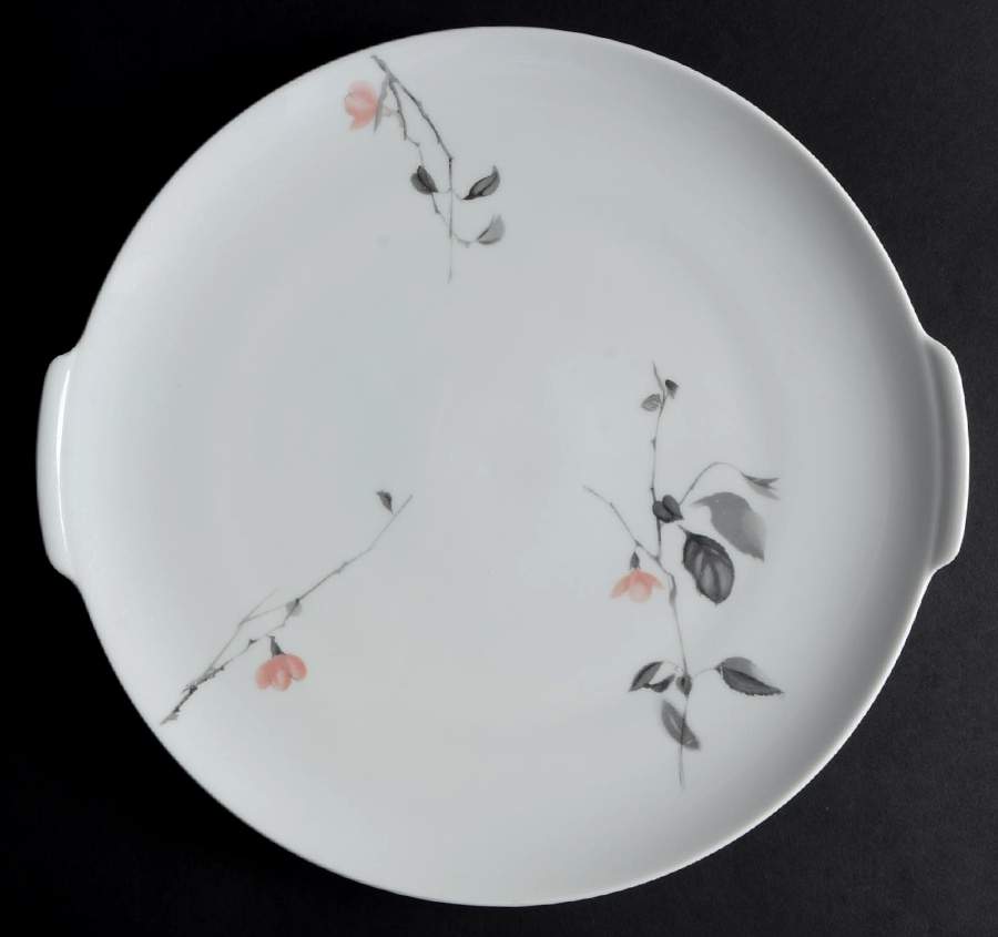 Quince (Medallion Shape) Handled Cake Plate by Thomas-1