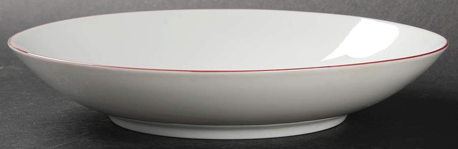 Red Trim Coupe Soup Bowl by Thomas-1