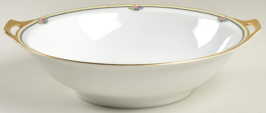 Rose Point 10" Round Vegetable Bowl by Thomas-1
