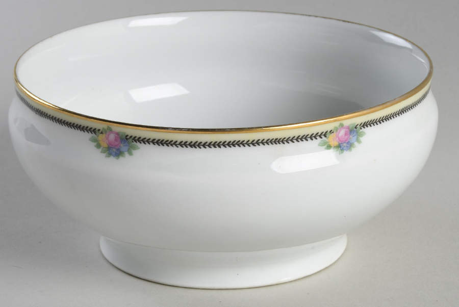 Rose Point Cranberry Bowl by Thomas-1