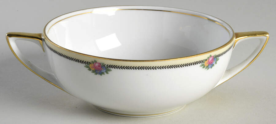 Rose Point Flat Cream Soup Bowl by Thomas-1