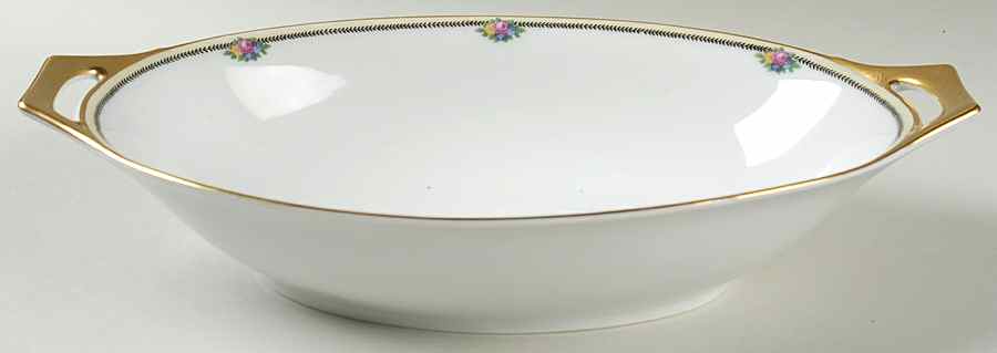 Rose Point 11" Oval Vegetable Bowl by Thomas-1