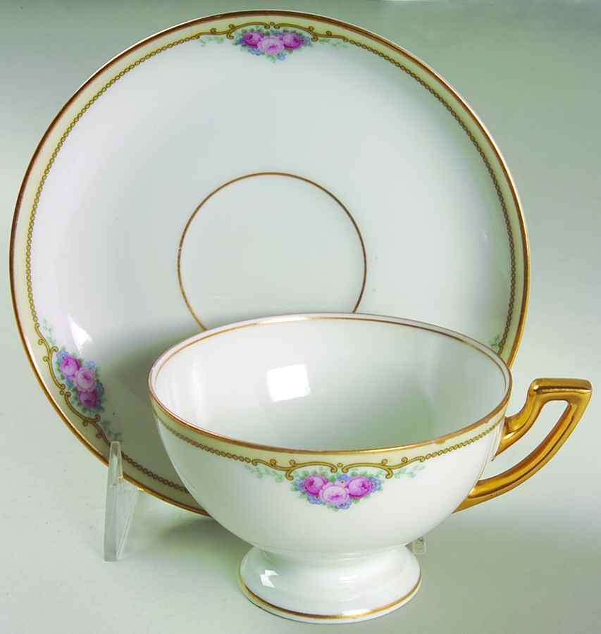 Roseland Oversized Cup & Saucer Set by Thomas-1