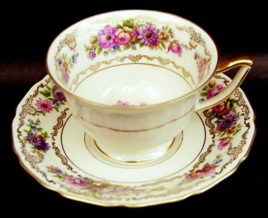 Rosedale Footed Cup & Saucer Set by Thomas-1