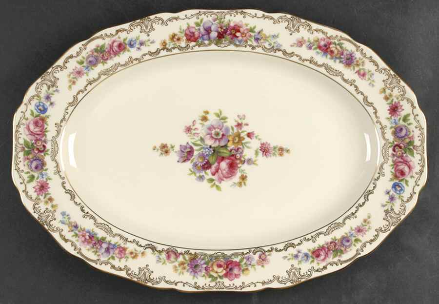 Rosedale 15" Oval Serving Platter by Thomas-1
