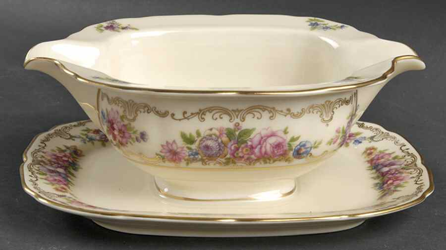 Rosedale Gravy Boat with Attached Underplate by Thomas-1
