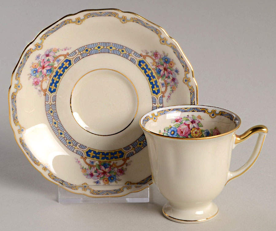 Rosemarie Footed Demitasse Cup & Saucer Set by Thomas-1